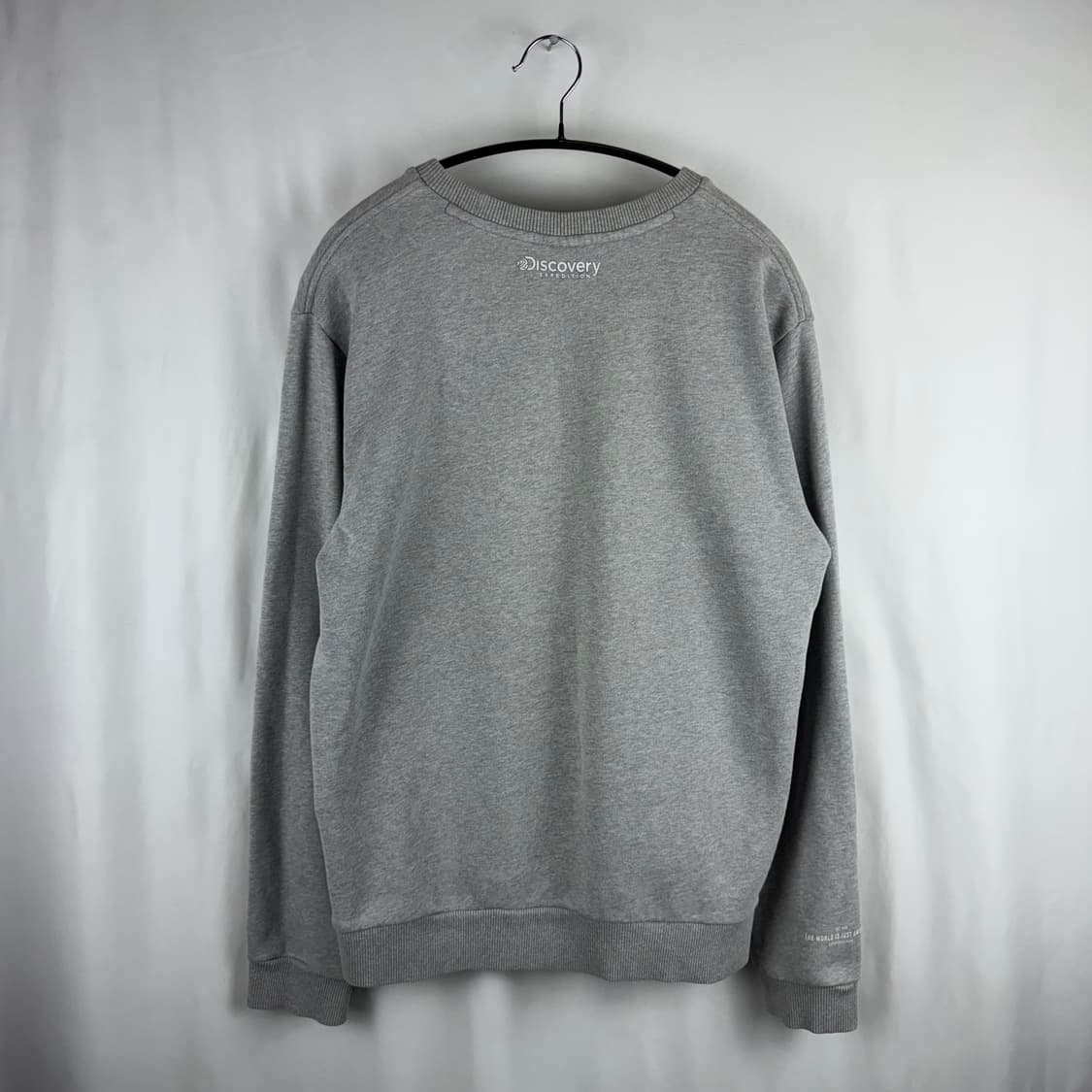100) 디스커버리 로고 맨투맨 그레이 상품이미지6
