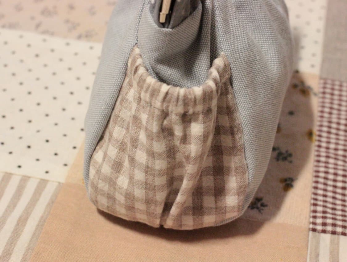 핸드메이드 밴딩포켓 라운드 바네 파우치 상품이미지3