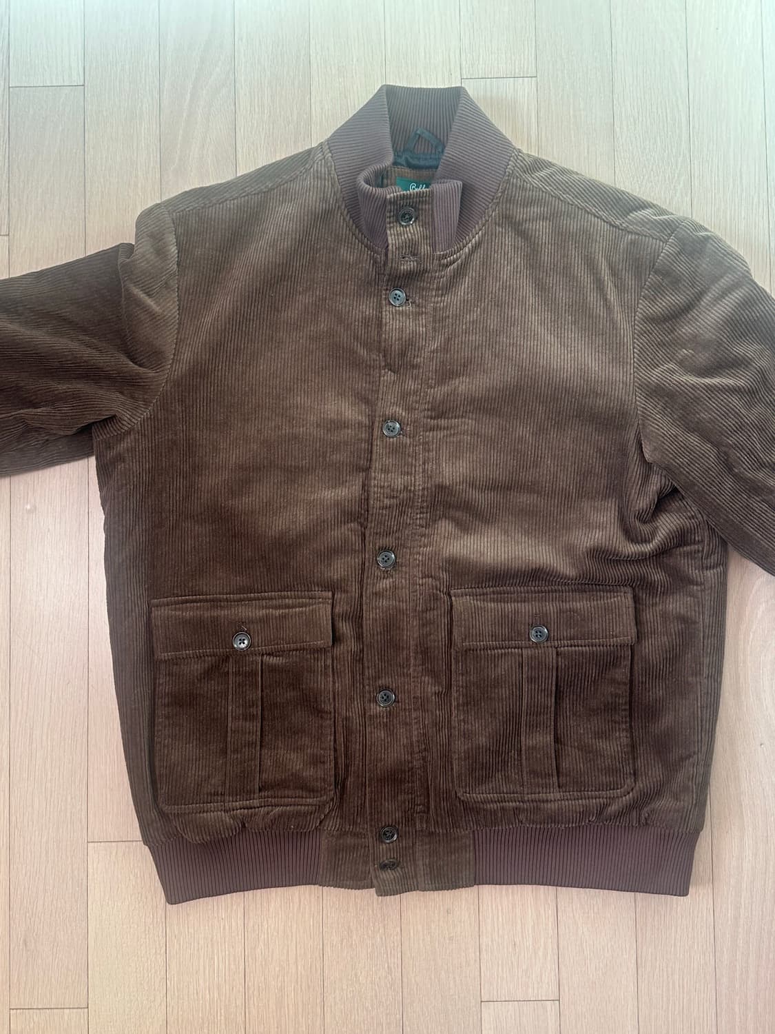 브라운 코듀로이 봄버 에비에이터 자켓(L) 상품이미지3