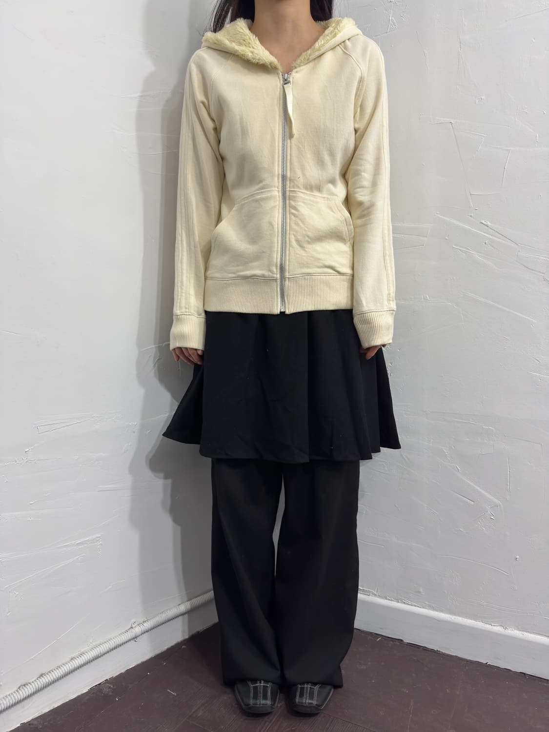 adidas fur hood zipup 상품이미지3