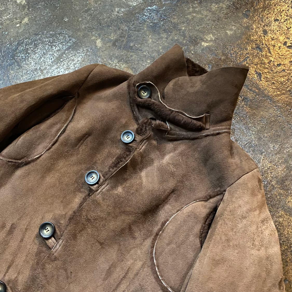 90s 잉글랜드 빈티지 무스탕 코트 상품이미지3