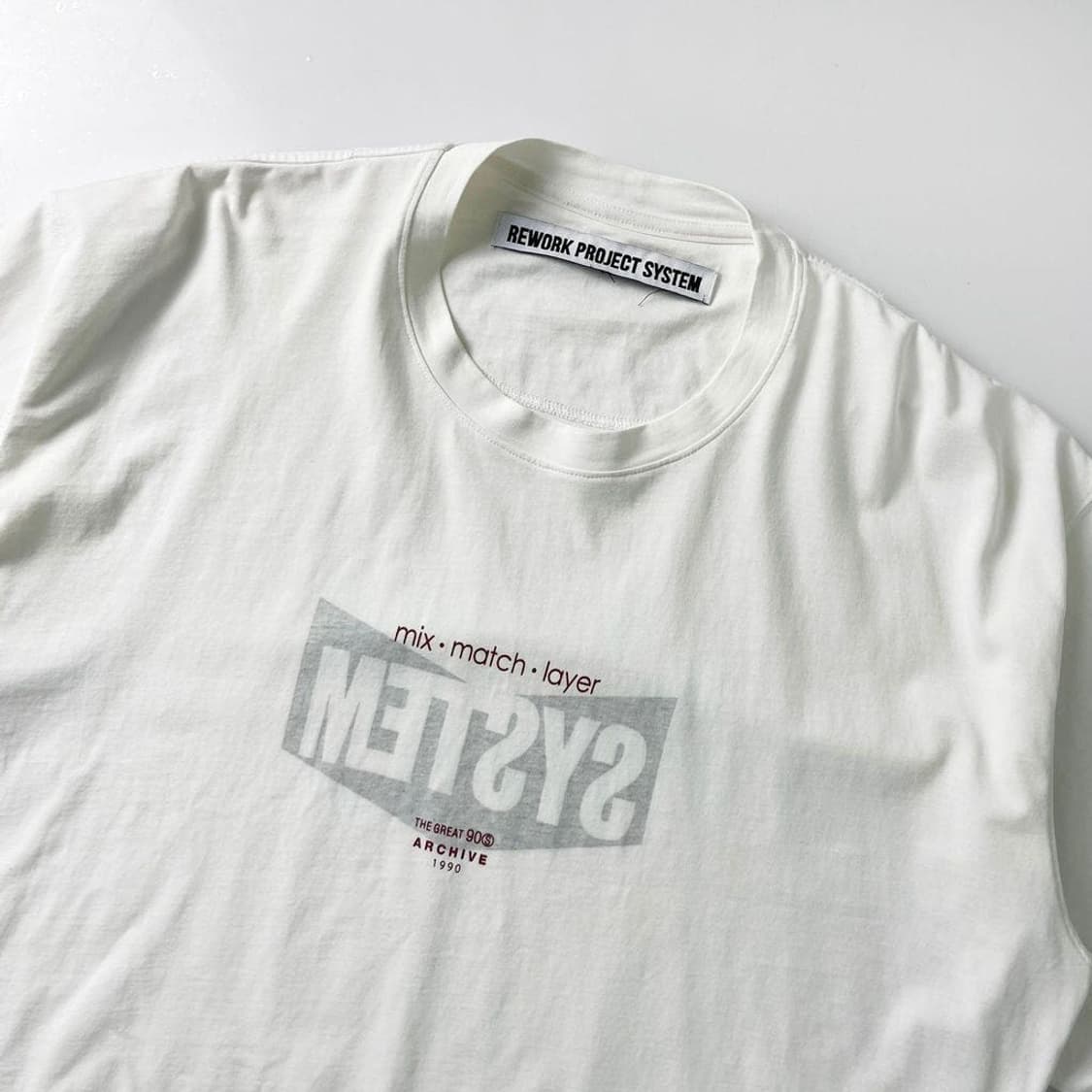 시스템 20ss 90s 아카이브 반팔 티셔츠 PR1609 상품이미지2