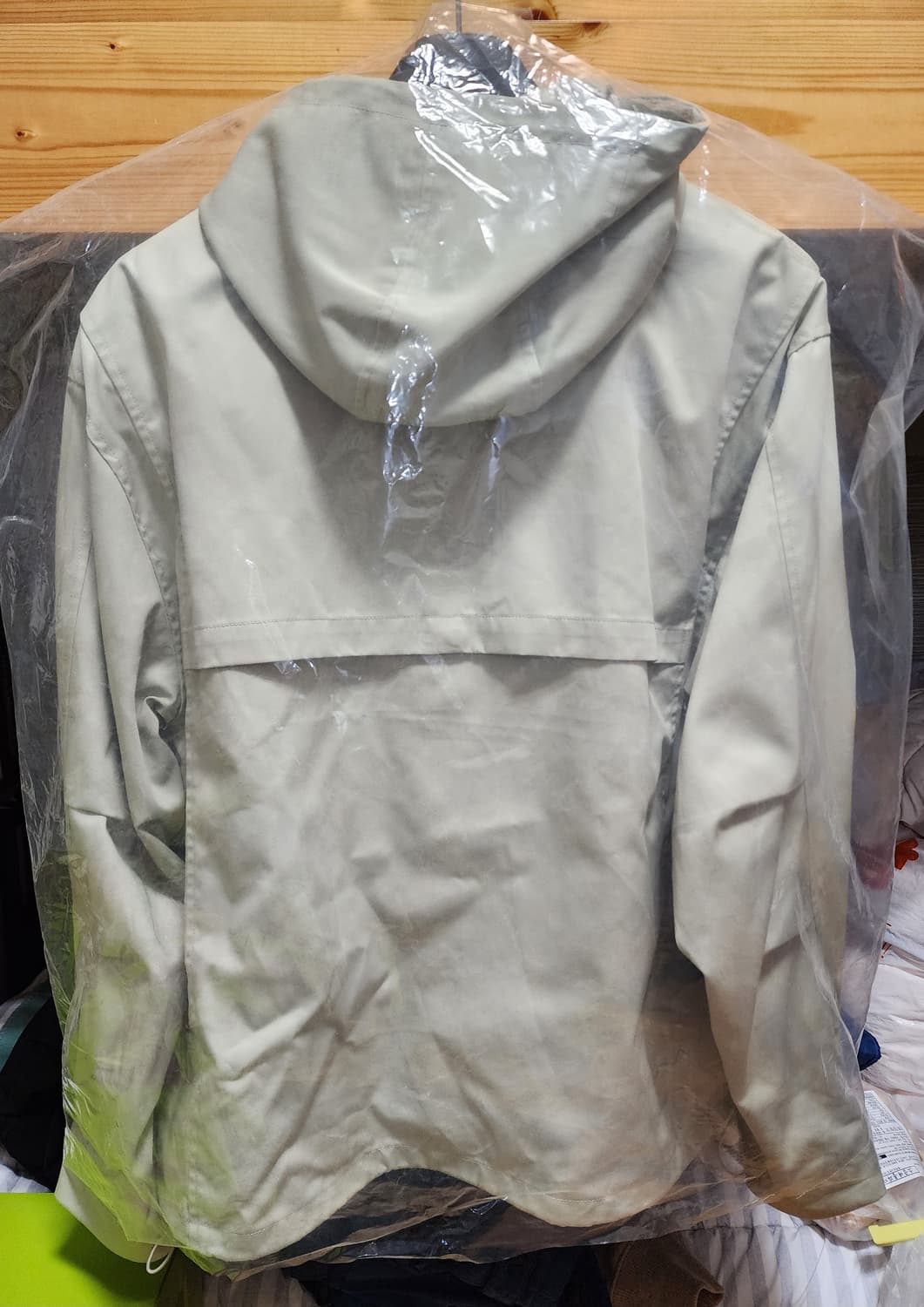 [M] 인템포무드 스트링 에센셜 후디 쉘 파카 샌드베이지 상품이미지2