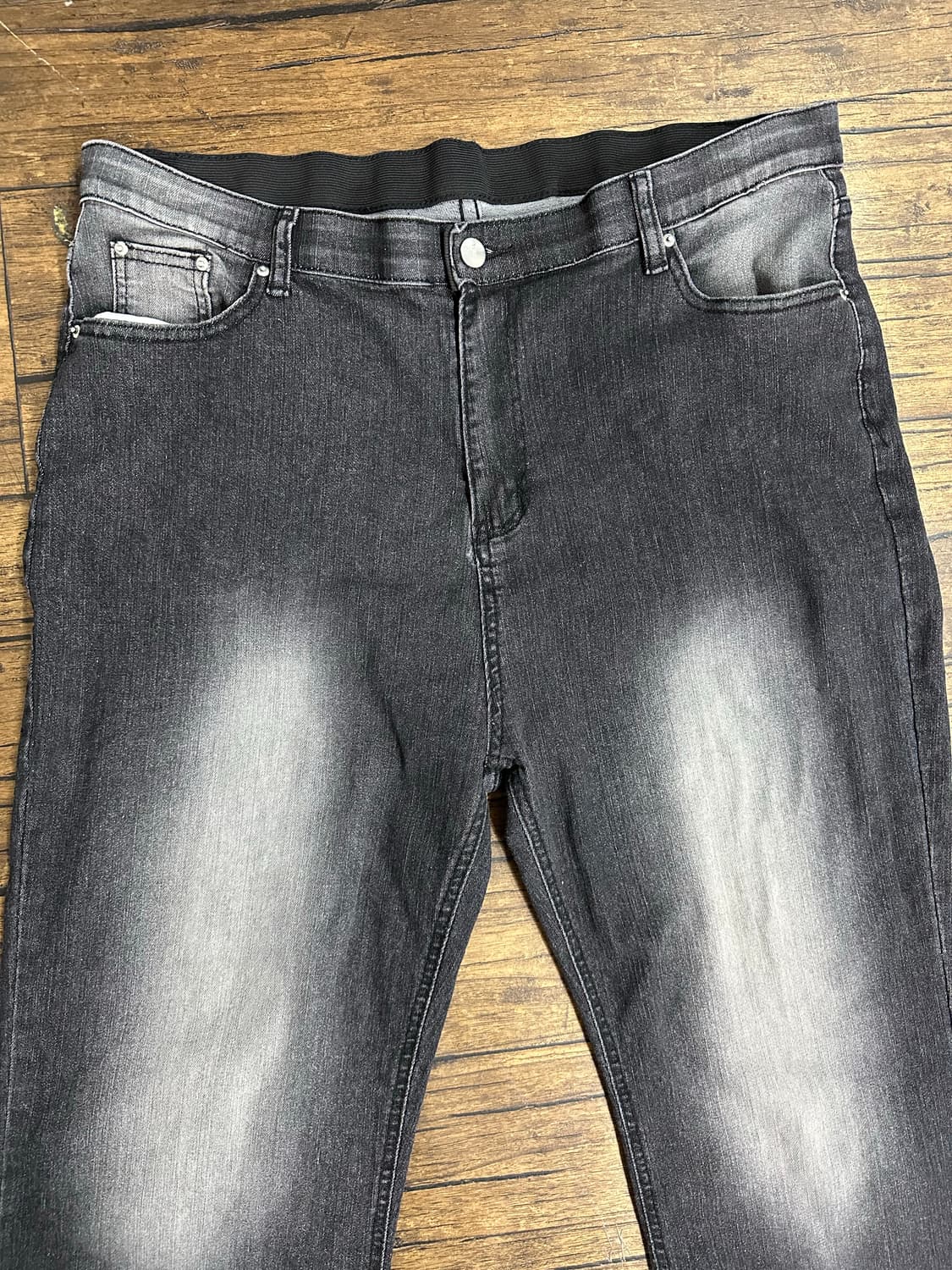 블랙 워싱 데님 팬츠 36 상품이미지2