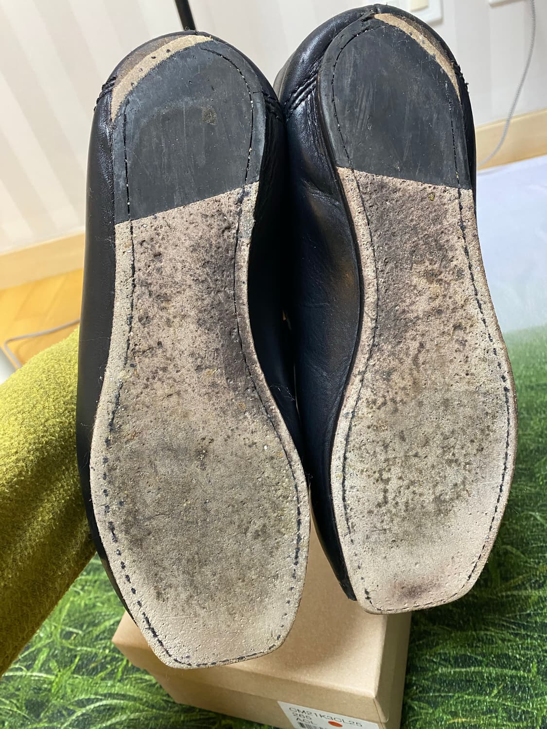 LEMAIRE 르메르 블랙 레더 뮬 265 베지터블 소가죽 상품이미지4