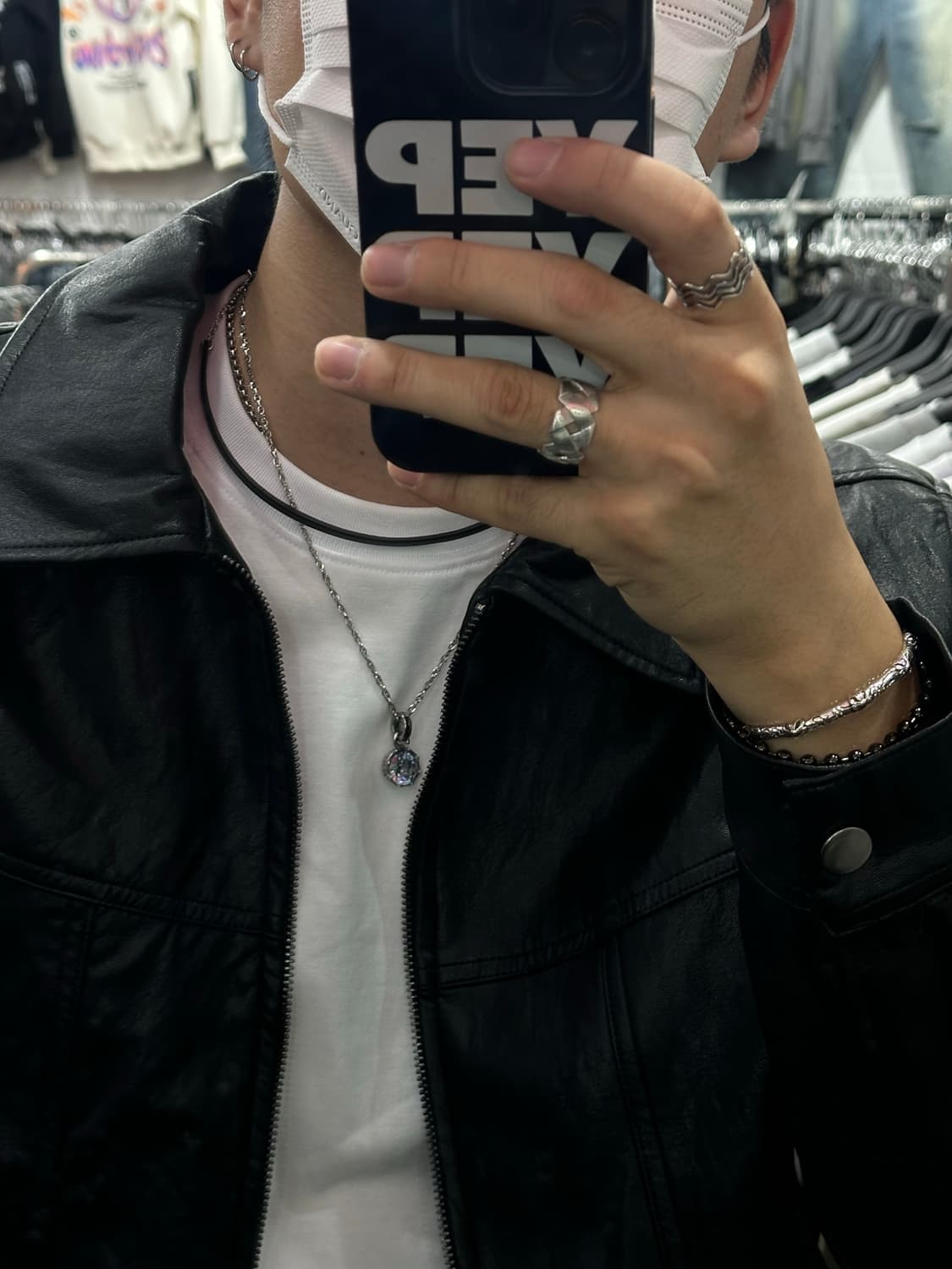 Real Leather - 통가죽 목걸이(2color) 상품이미지1