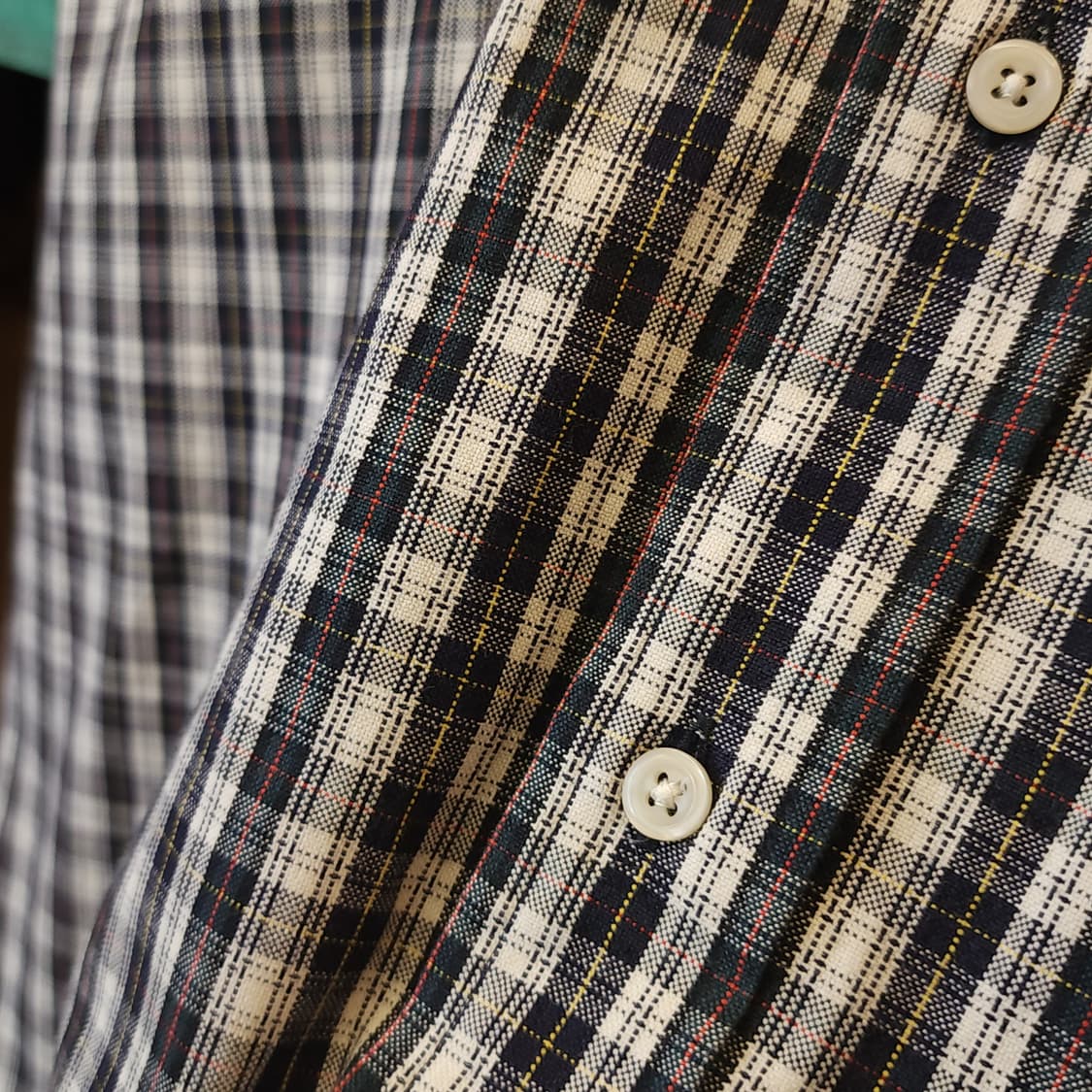 90s 폴로 빅셔츠 체크셔츠 아메리칸 옥스포드 XL 상품이미지8