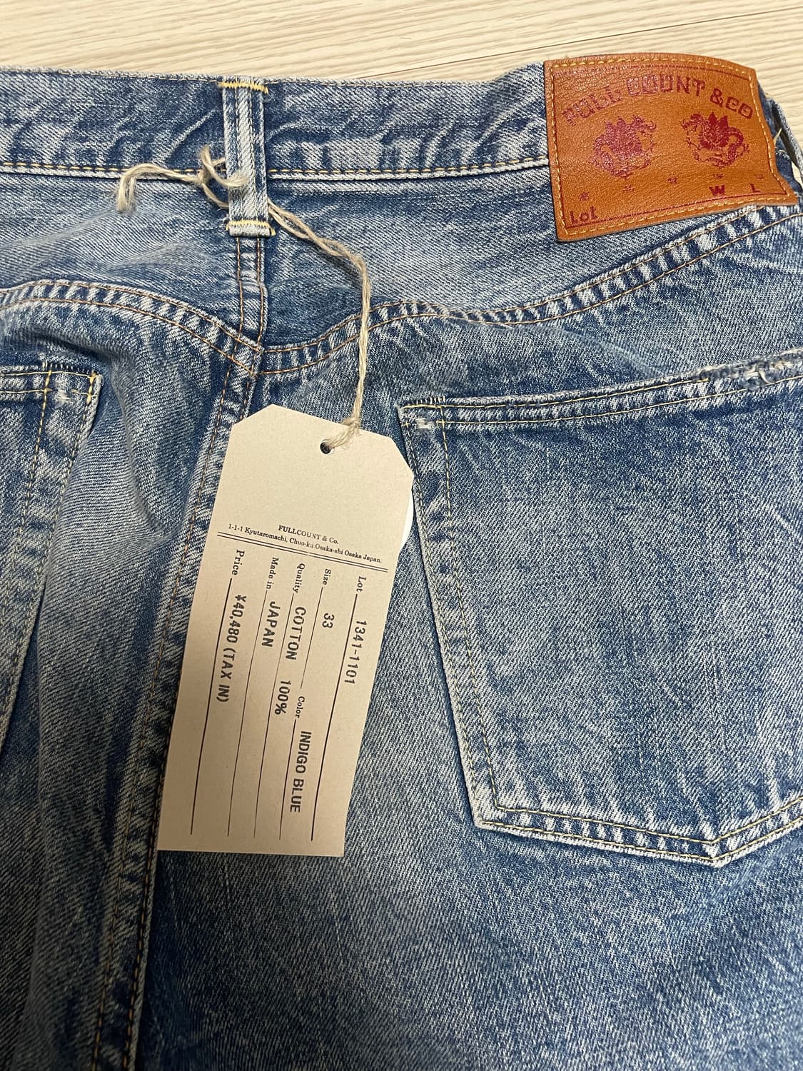 풀카운트 1101 다트포드 스트레이트 데님팬츠33 상품이미지4