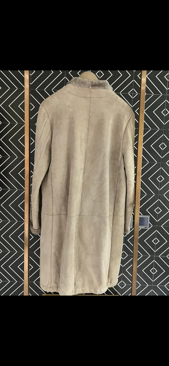 브루넬로 쿠치넬리 여성 스웨이드 시어링 무통 코트 48 상품이미지4