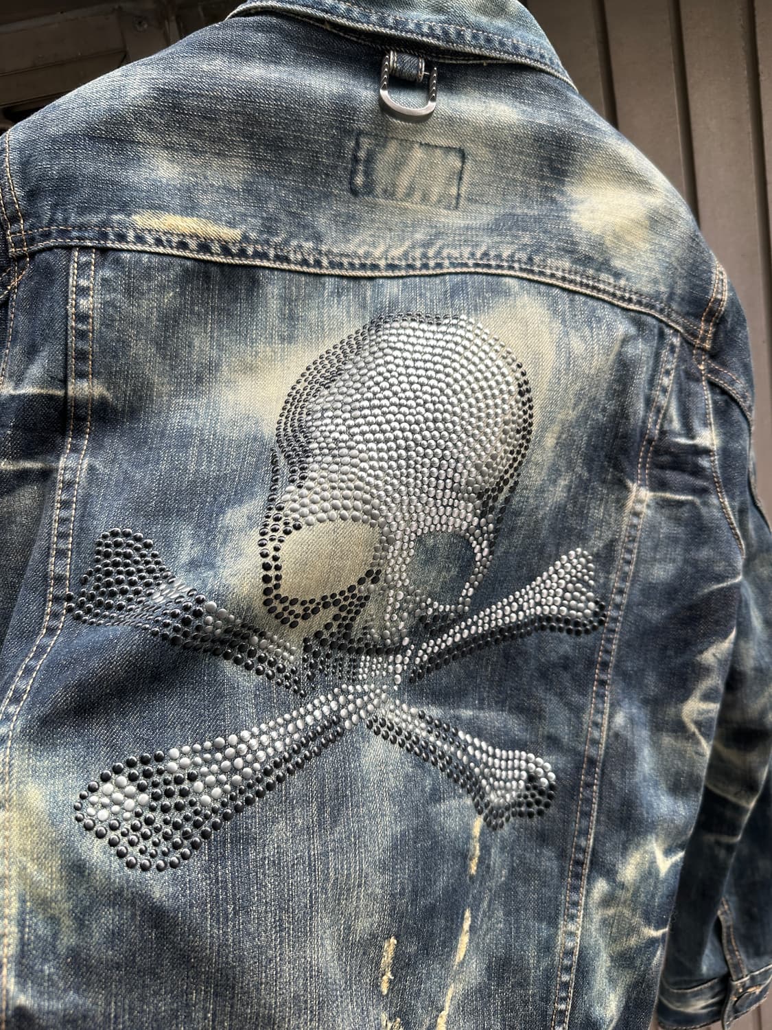 ROEN x Semantic design 스와로브스키 스컬 데님 자켓 상품이미지4