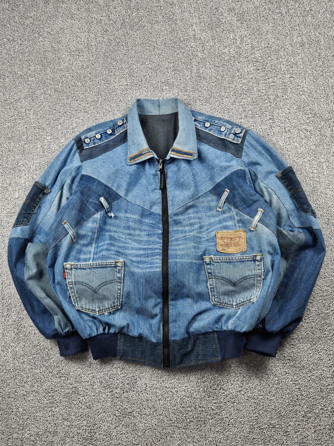 리바이스 리빌드 패치워크 커스텀 데님 자켓 (상세설명참조) / 10177 상품이미지1