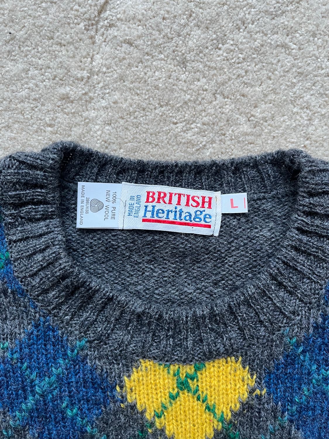 브리티시 헤리티지 울 아가일 스웨터 (103-105) 상품이미지6