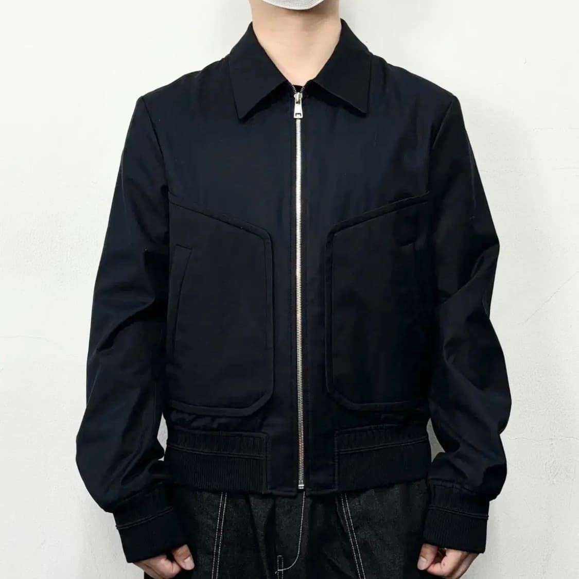 준지 16ss 포켓 카라넥 블루종 집업 자켓 상품이미지2