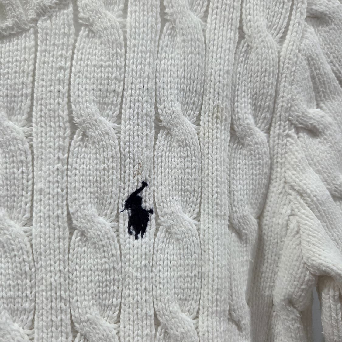 폴로랄프로렌 키즈 케이블 니트 화이트 5 상품이미지6