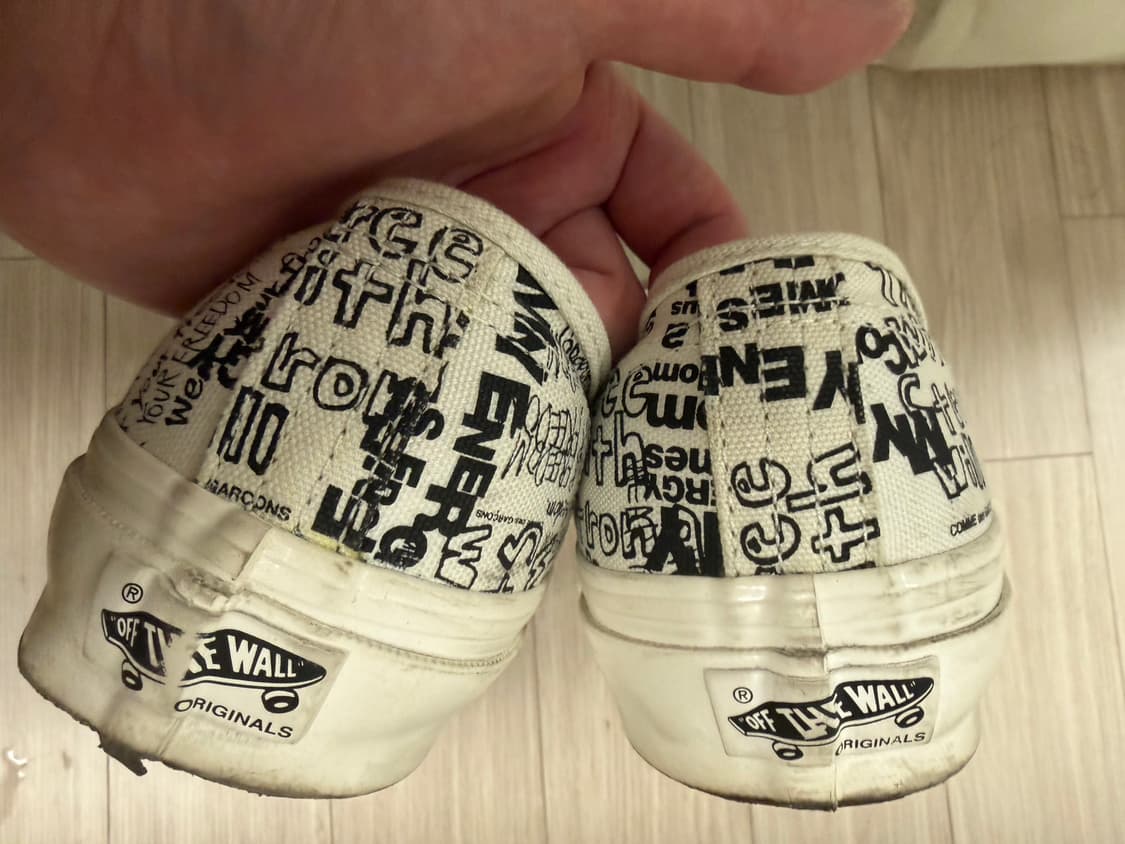 반스 볼트 x CDG OG 어센틱 LX 메세지 화이트 상품이미지4