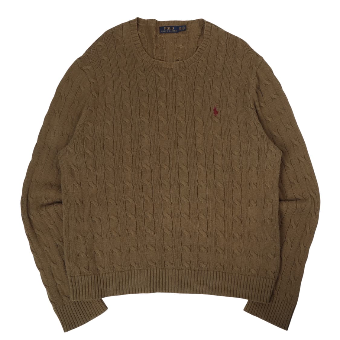 폴로 랄프로렌 카키브라운 케이블 니트 상품이미지1