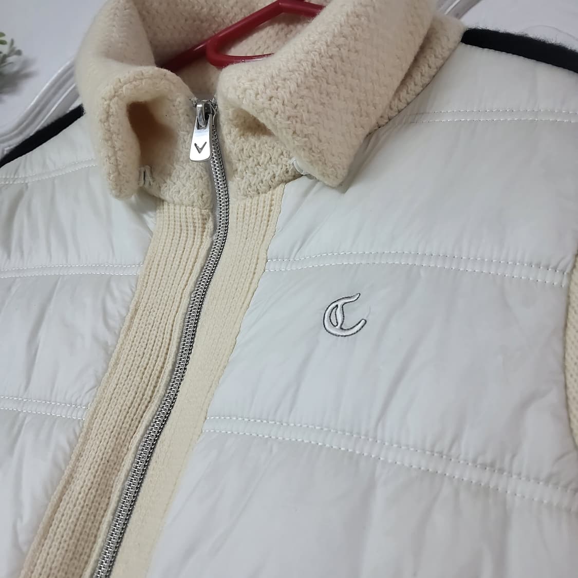 캘러웨이 골프 방풍 패딩 자켓 울 니트 자켓 여자 95 상품이미지3