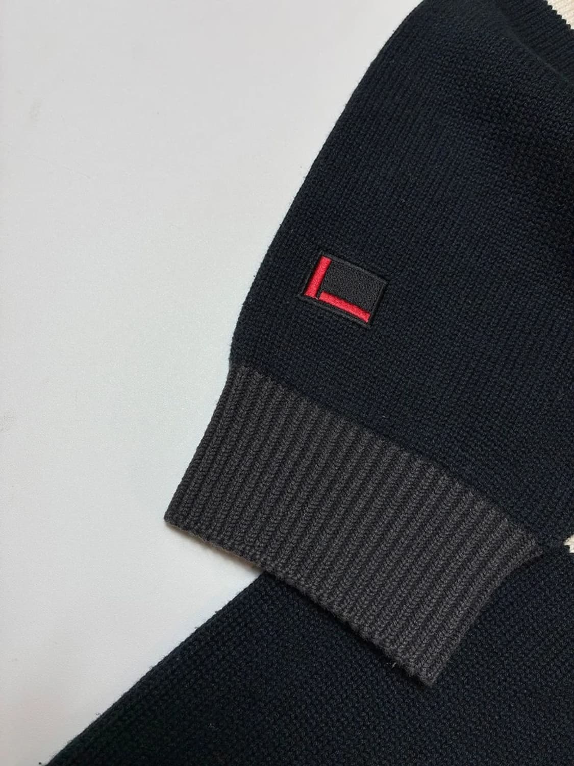 푸부 00's Y2K 힙 블록 배색 니트 PN8838 상품이미지5