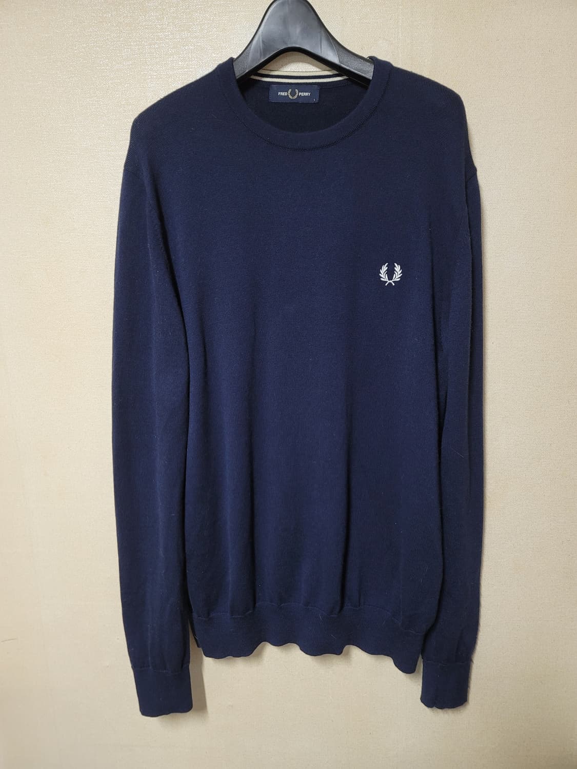 프레드페리 크루넥 니트 상품이미지1