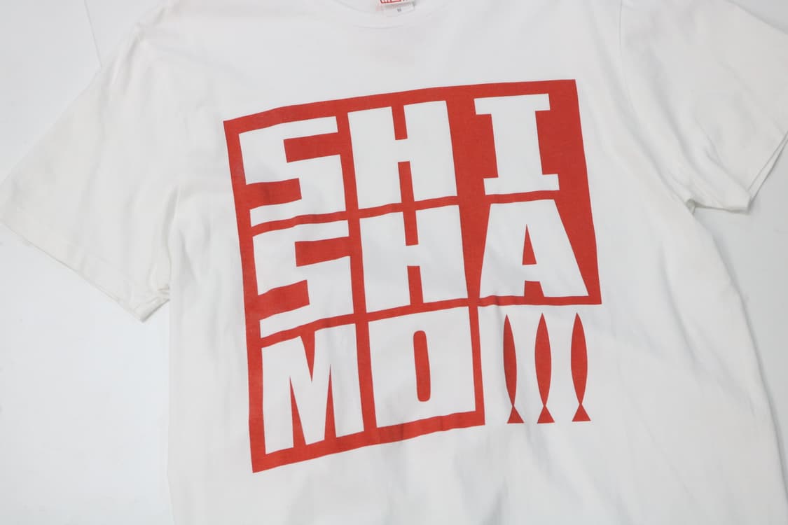 SHISHAMO 시샤모 일판 밴드 투어 굿즈 빅로고 화이트 반팔티셔츠 M 상품이미지3