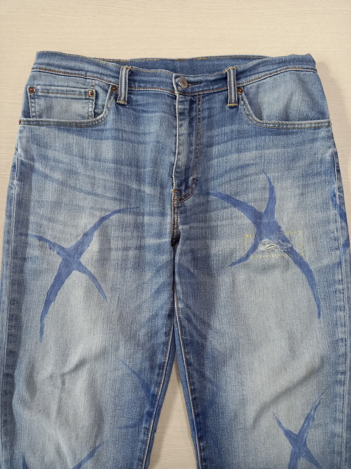 36 리바이스511 워싱 스판 슬림일자진 커스텀 36-433 상품이미지3