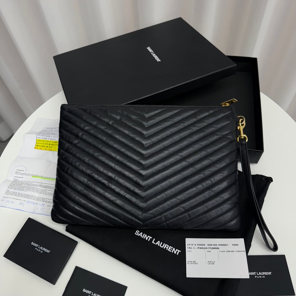 [풀박스] 생로랑 마틀라세 미디움 클러치 상품이미지3