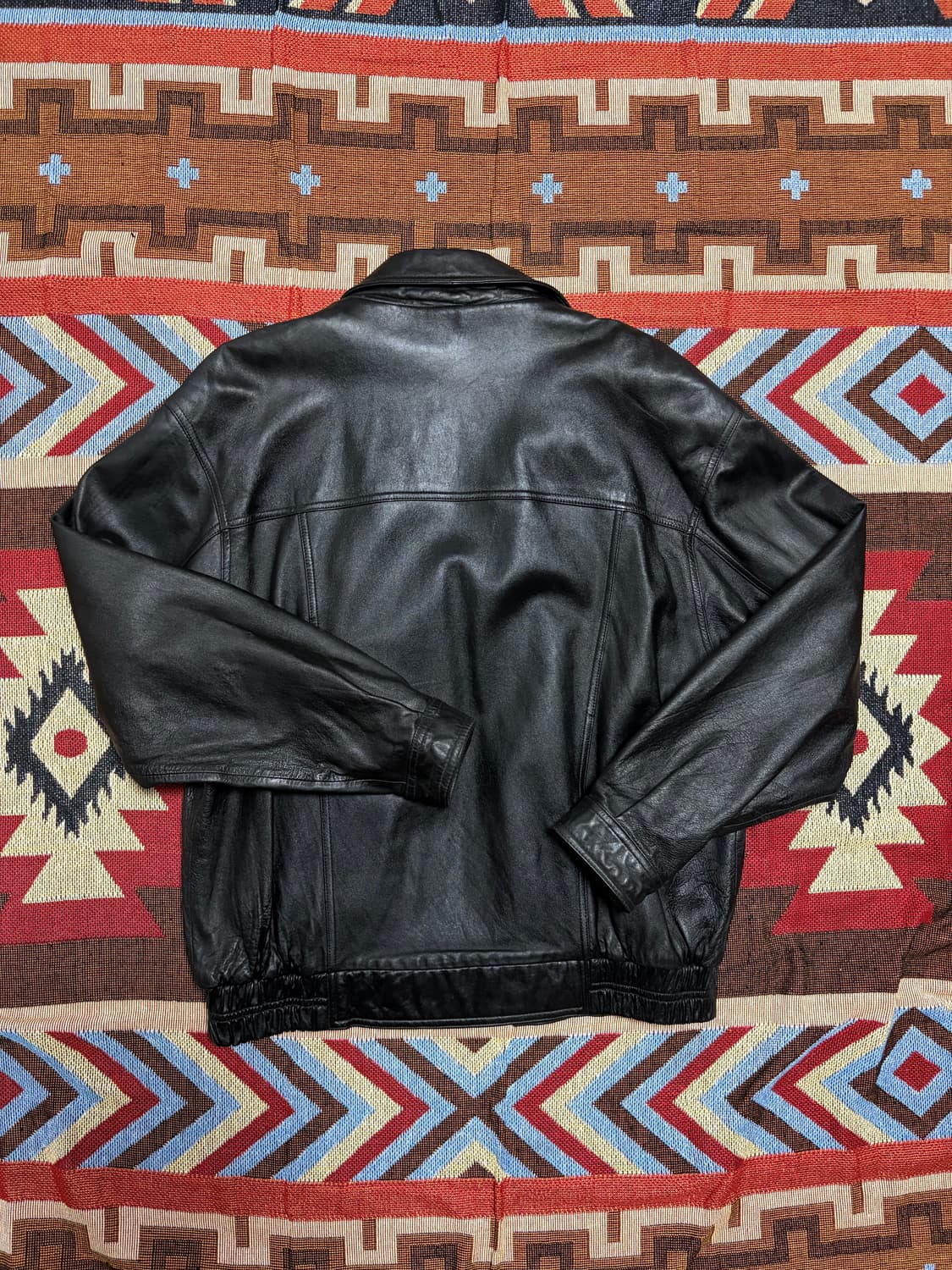 110) 00s 빈티지 램스킨 양가죽 봄버 자켓 상품이미지10