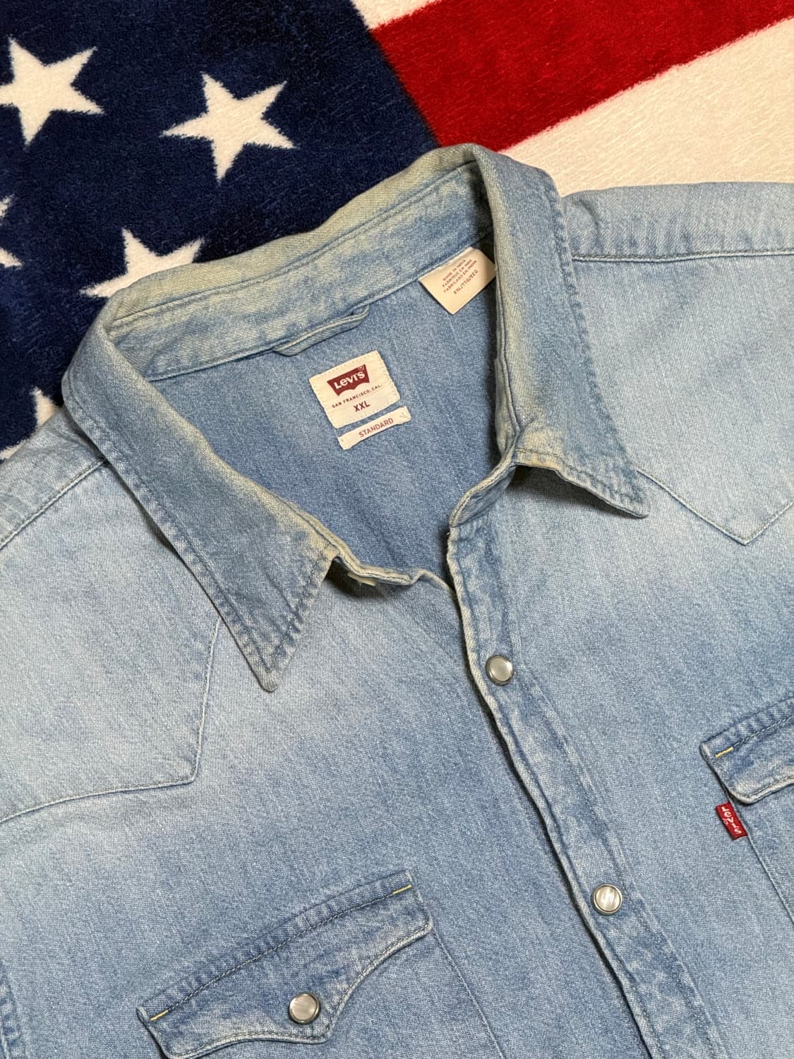 리바이스 웨스턴데님셔츠 Levi’s western shirt 빈티지 XL 상품이미지7