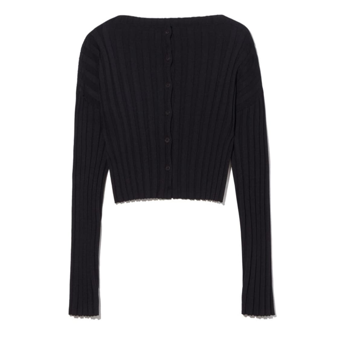 MILLIE RIB KNIT CARDIGAN/ 블랙/ 새상품 상품이미지5