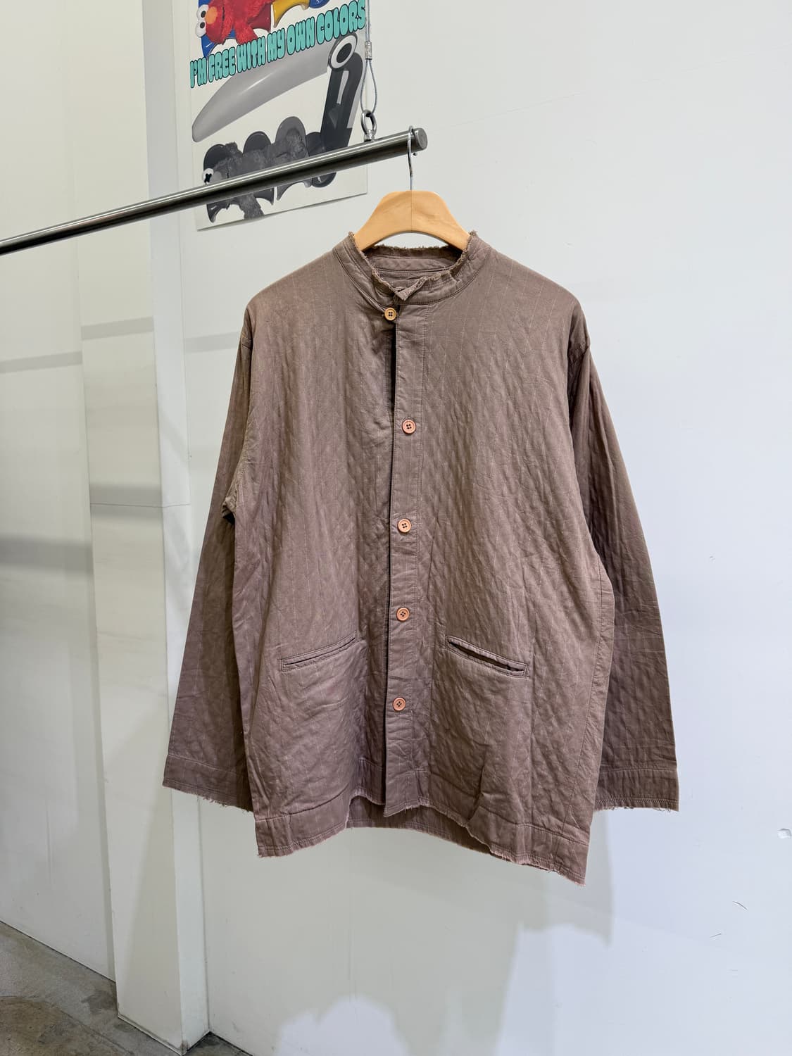 PLACE PLAN 퀼팅 스트라이프 자켓  상품이미지1