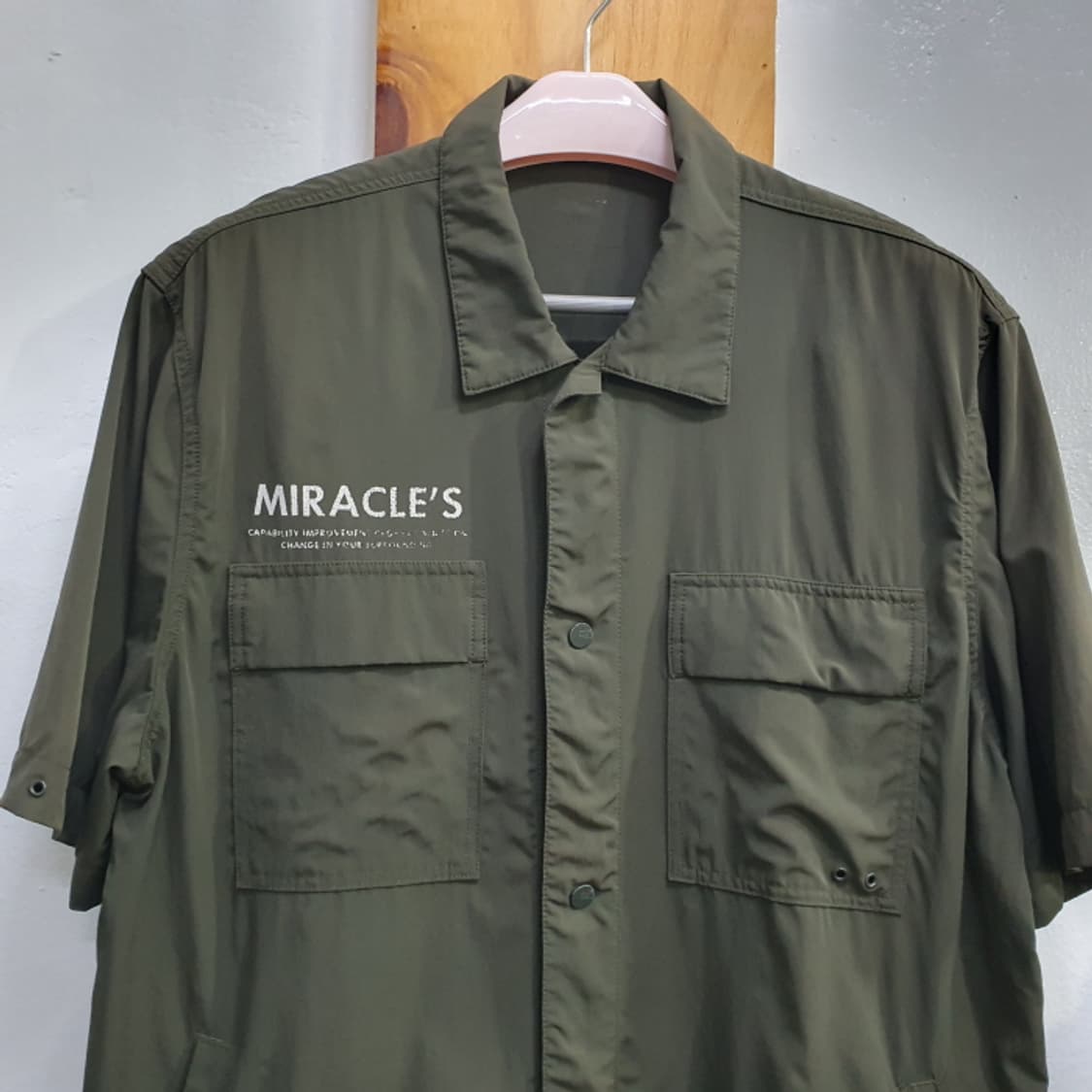 INTER CREW 카키색 셔츠형 자켓(100) 상품이미지2