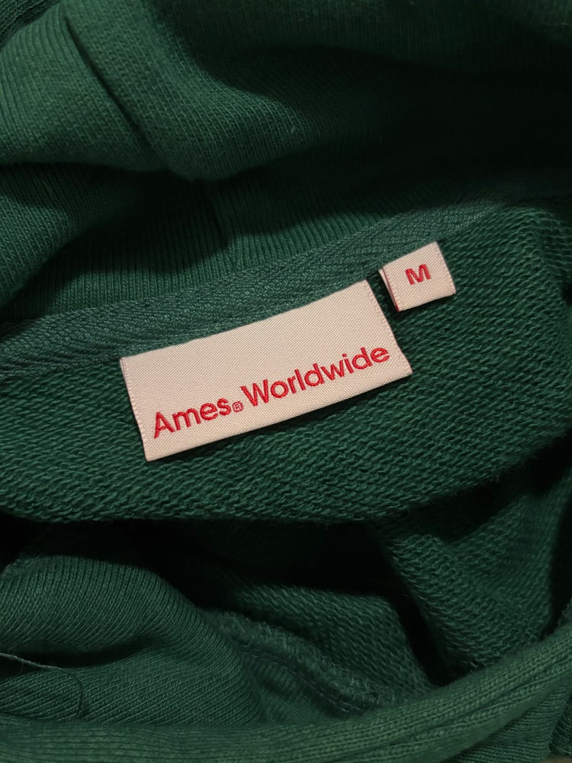 Ames BASIC LOGO HOODIE GREEN ㅣ 아메스 후드티 상품이미지3