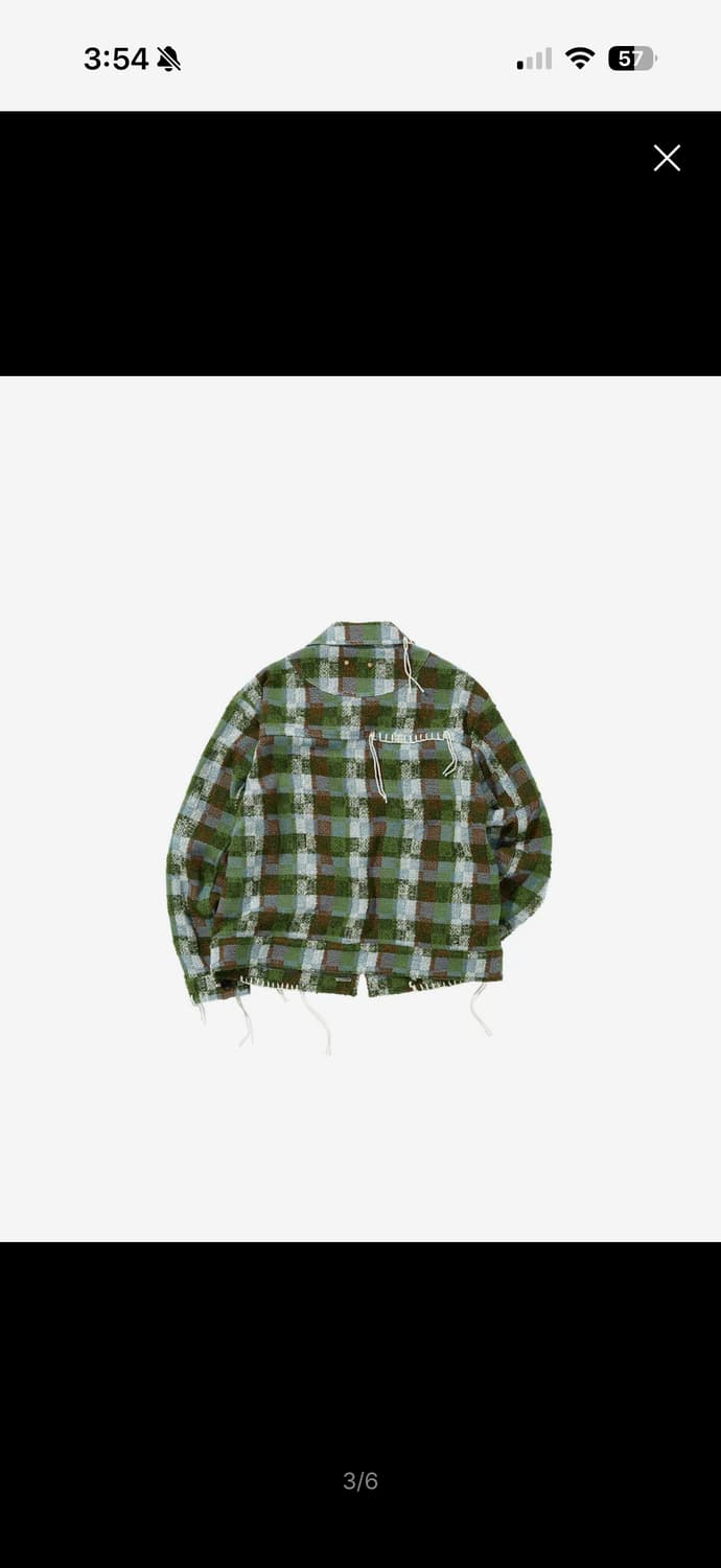 앤더슨벨 캔리 체크 워크 자켓 awa513m(GREEN) L 상품이미지2