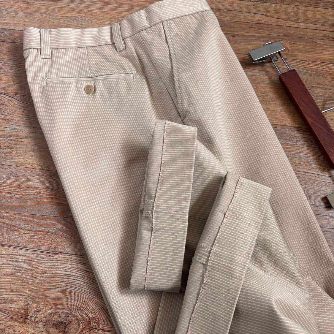 새제품급 타미힐피거 34 스트라이프 팬츠 바지 루즈핏 실루엣 상품이미지9
