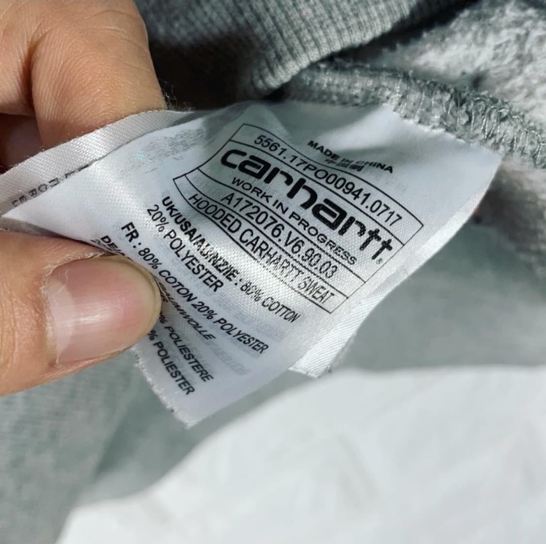 칼하트 wip 스펠아웃 후디 상품이미지6