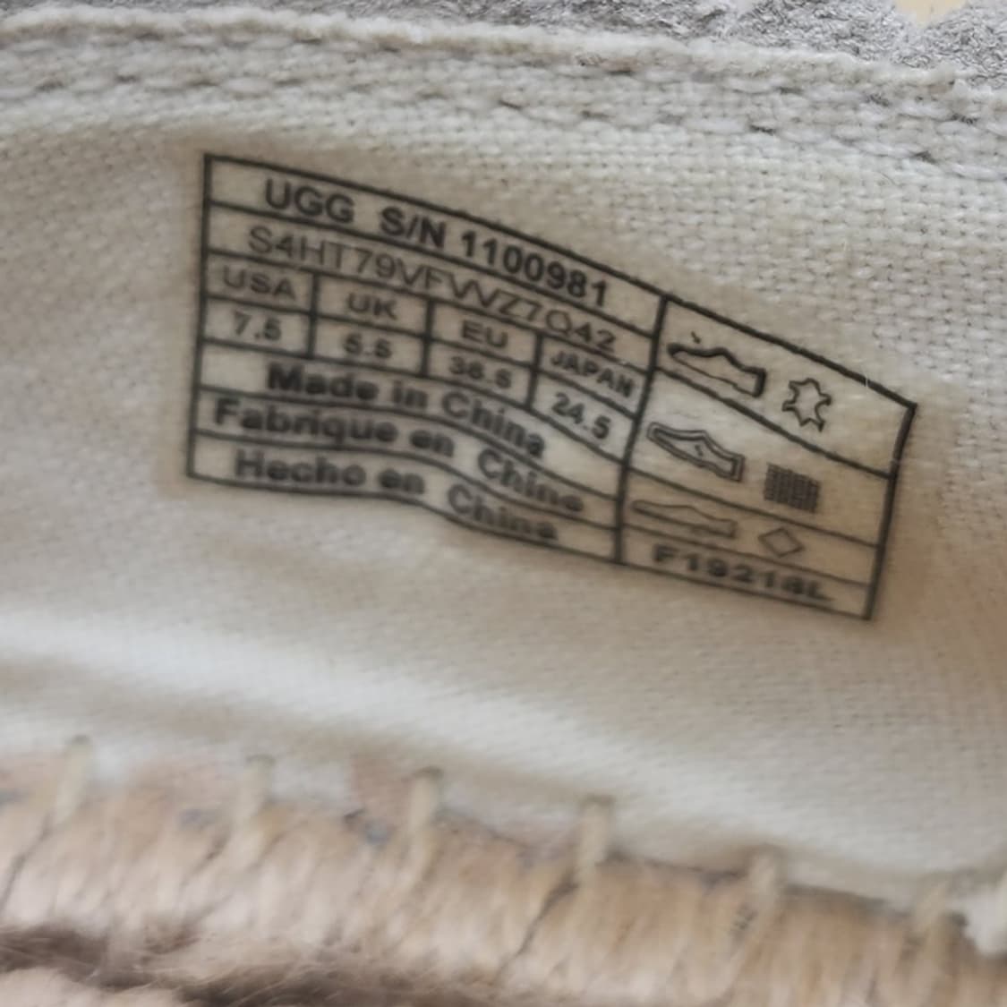 어그 스웨이드 여성에스파듀 슬립온245 상품이미지6