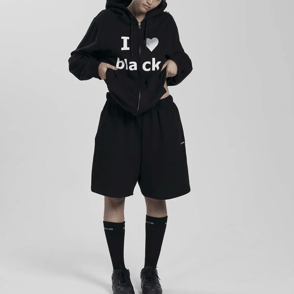 오도어 아이 러브 블랙 팬츠 상품이미지2