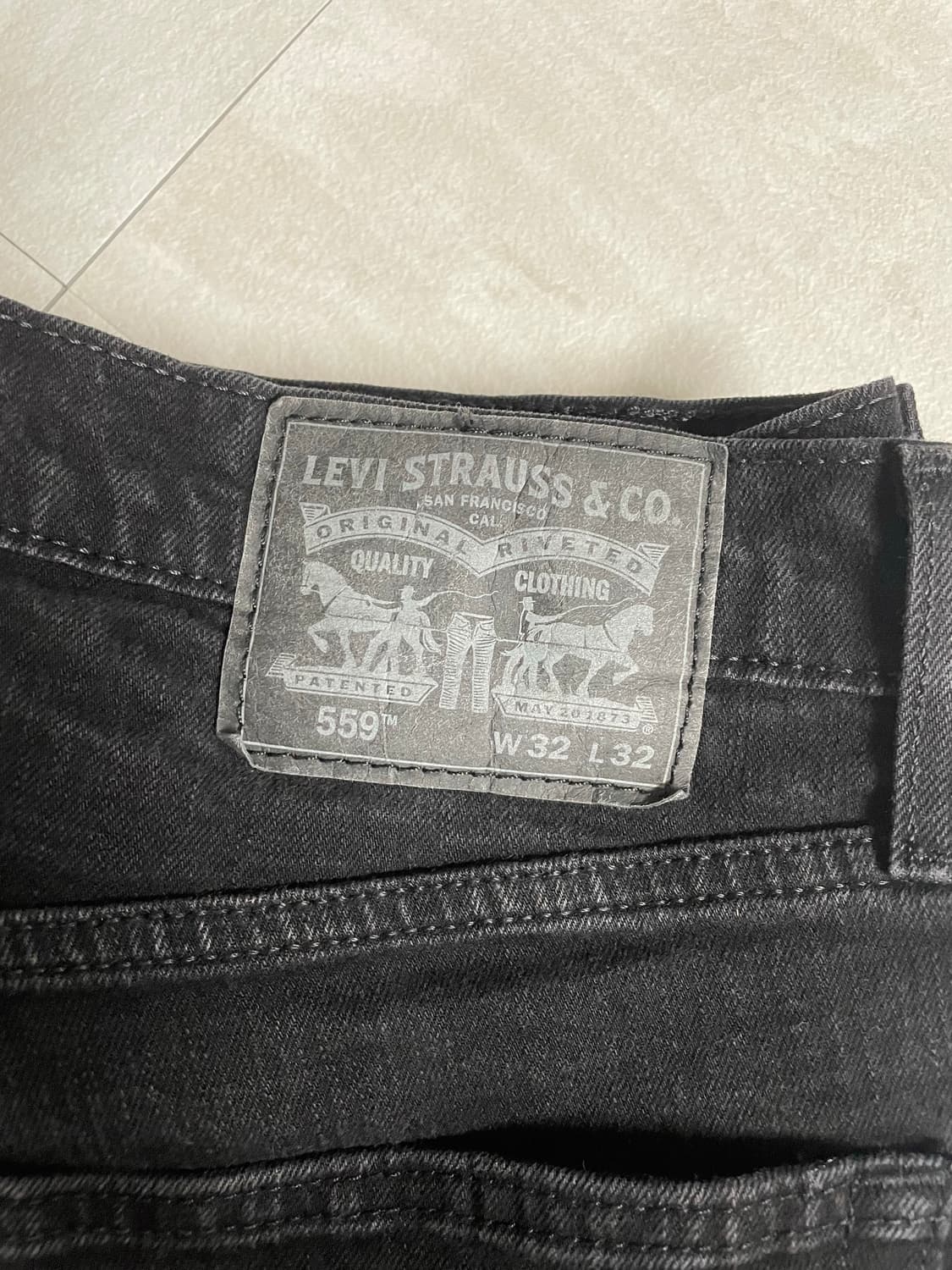 32x32 리바이스 Levi’s 559 흑청 블랭크탭 상품이미지5