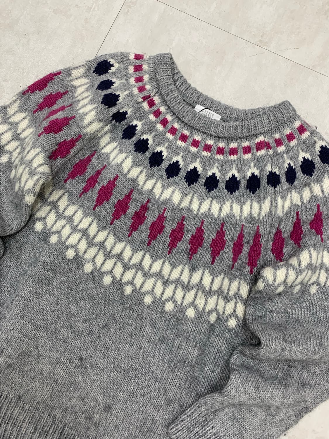 Lowlyfarm 패턴 니트 #406 상품이미지2