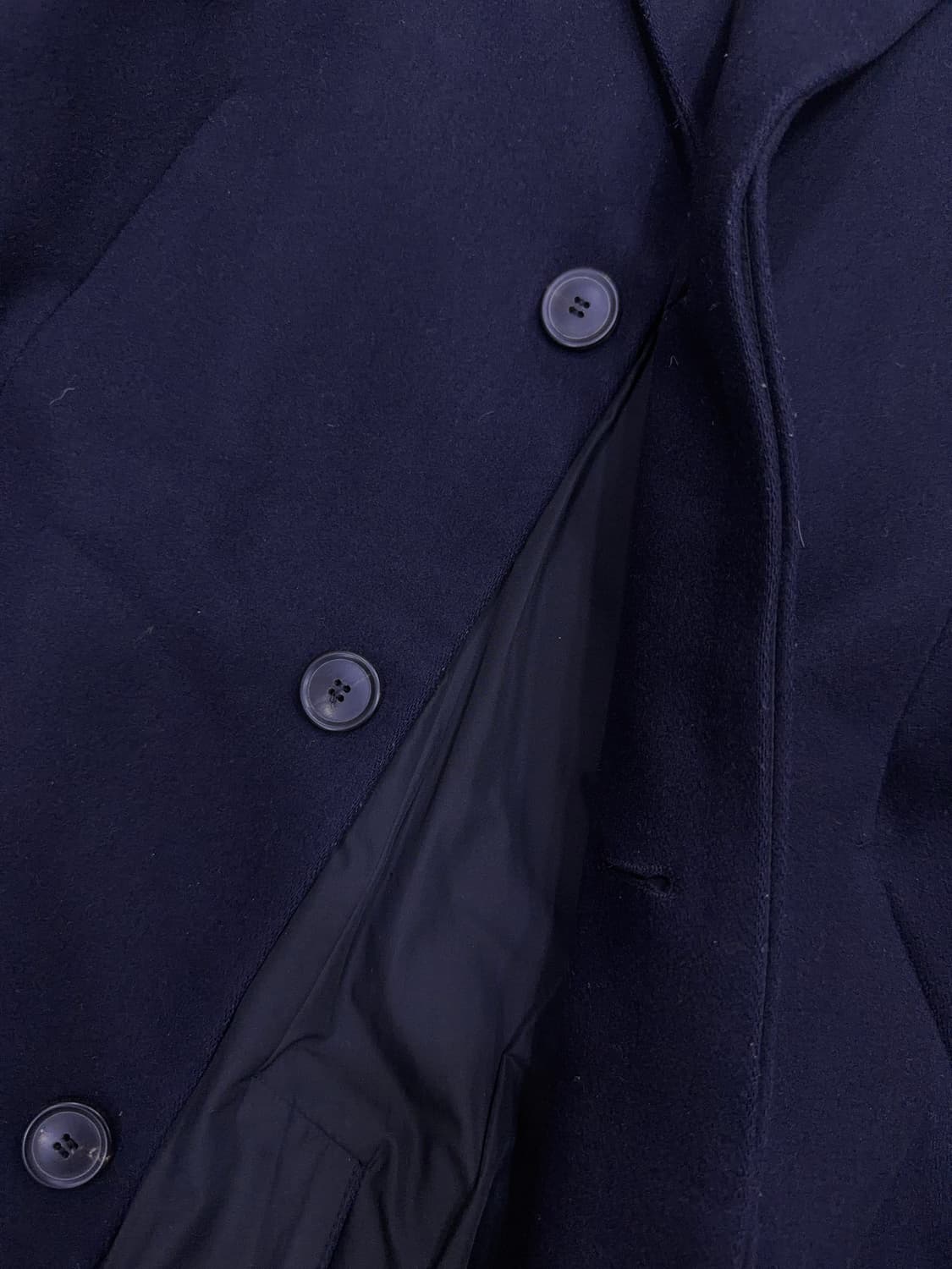 띠어리 해비 플란넬 블렌디드 체스필드 코트 다크 네이비 M 상품이미지4