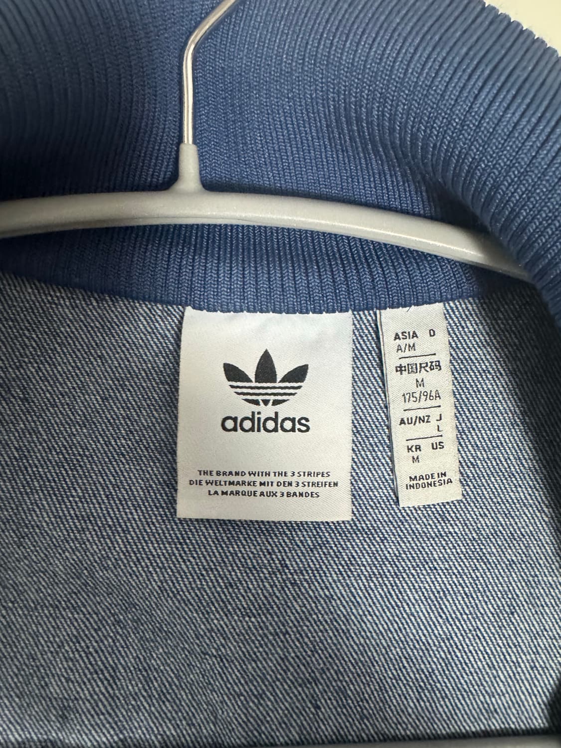 아디다스 아디컬러 데님 파이어버드 트랙탑 상품이미지4