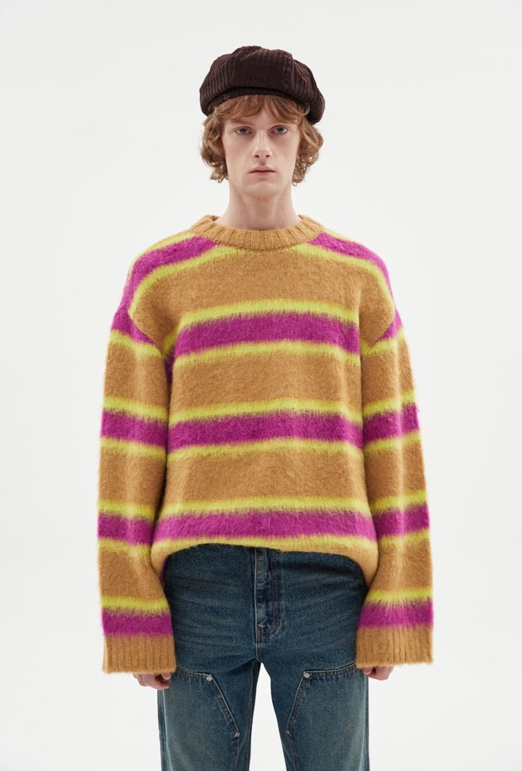 앤더슨벨(Andersson Bell) 유니섹스 알파카 스트라이프 스웨터 상품이미지2