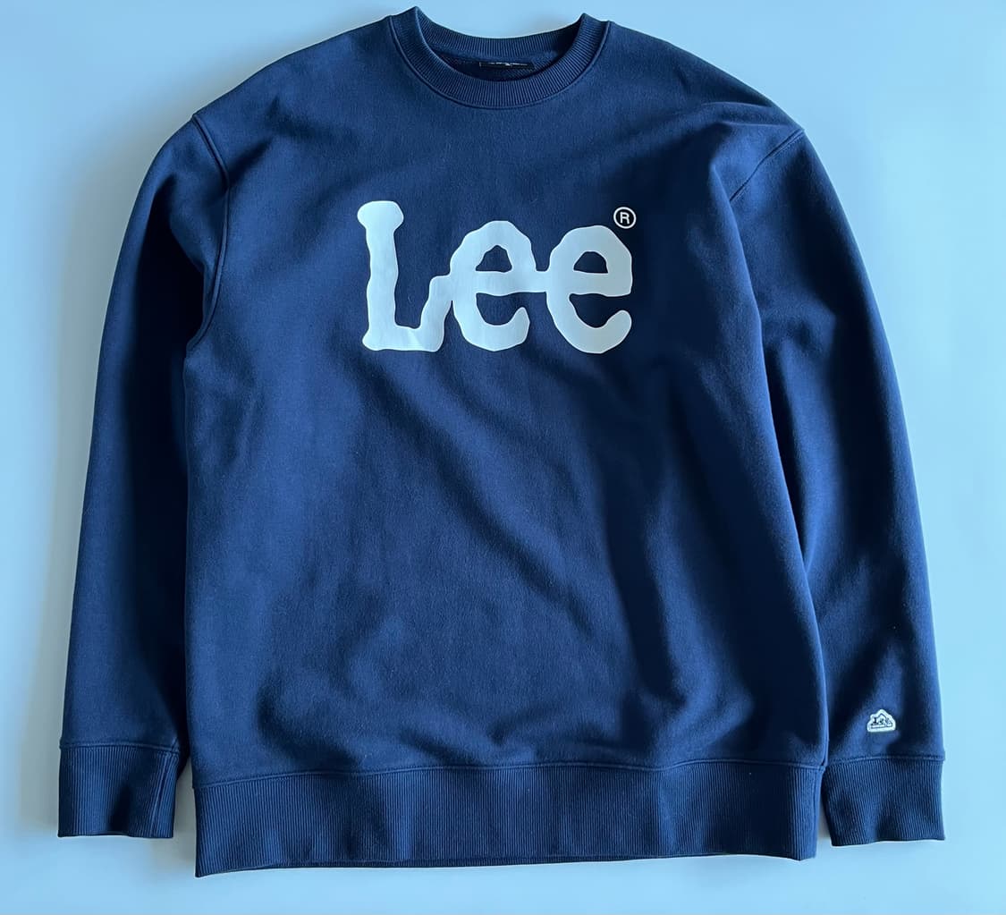 리 LEE 빅 트위치 루즈핏 맨투맨 네이비 상품이미지2