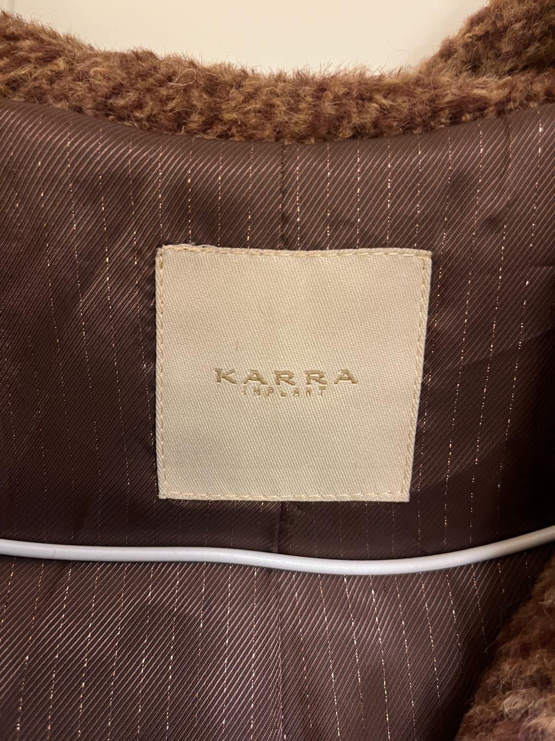 KARRA 브라운 후드 코트 상품이미지5