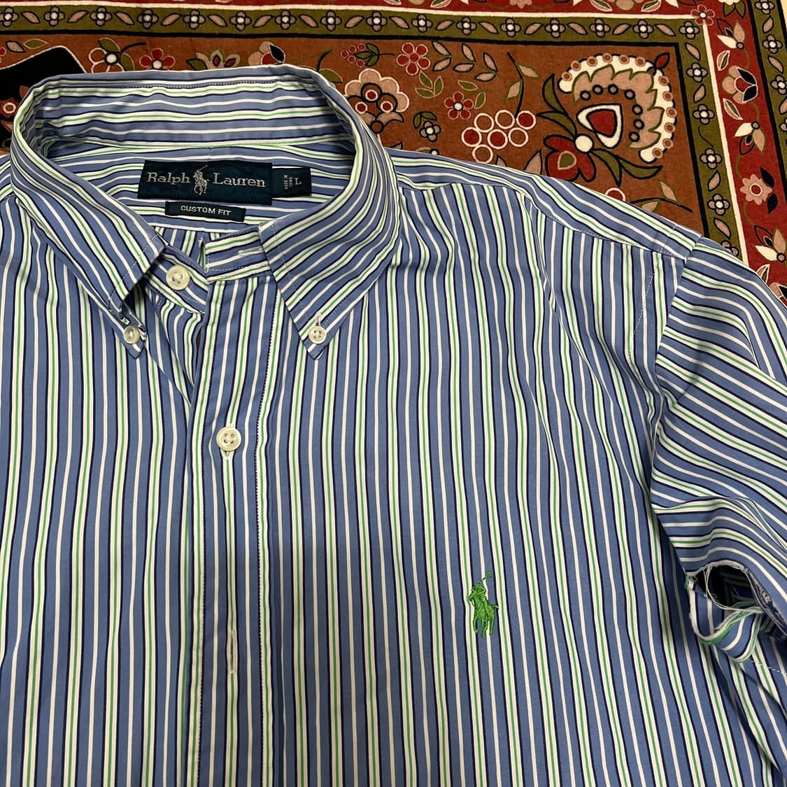 폴로 랄프로렌 버튼다운 스트라이프 셔츠 L/100 상품이미지4