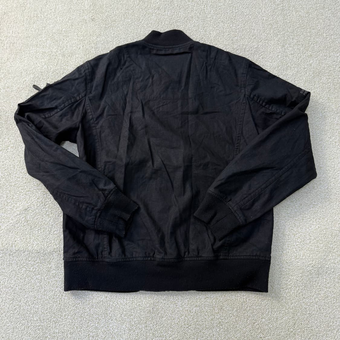 [L] 버카루 블랙 봄버 자켓 0112T1 상품이미지2