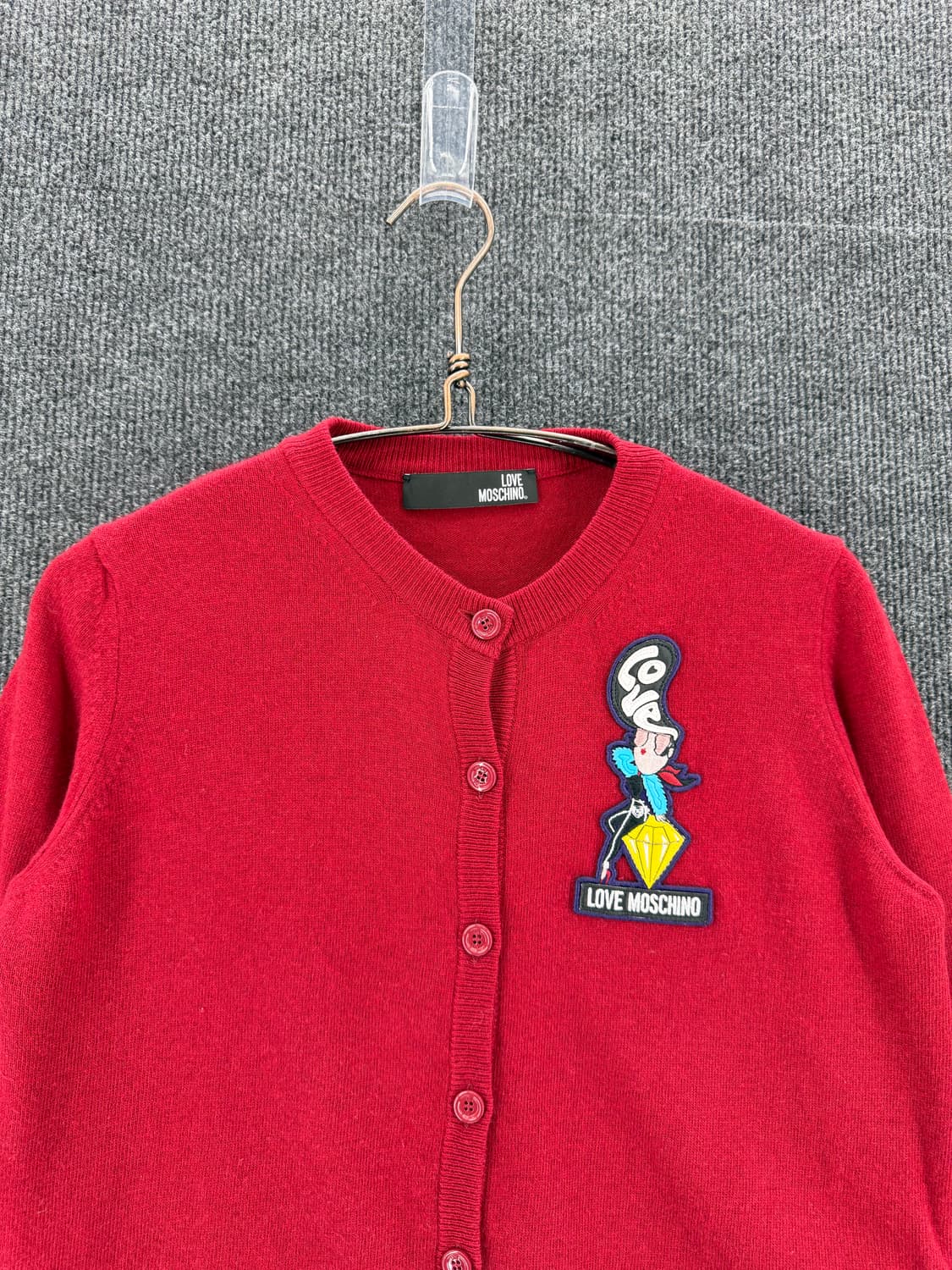 레더패치 울가디건 상품이미지2