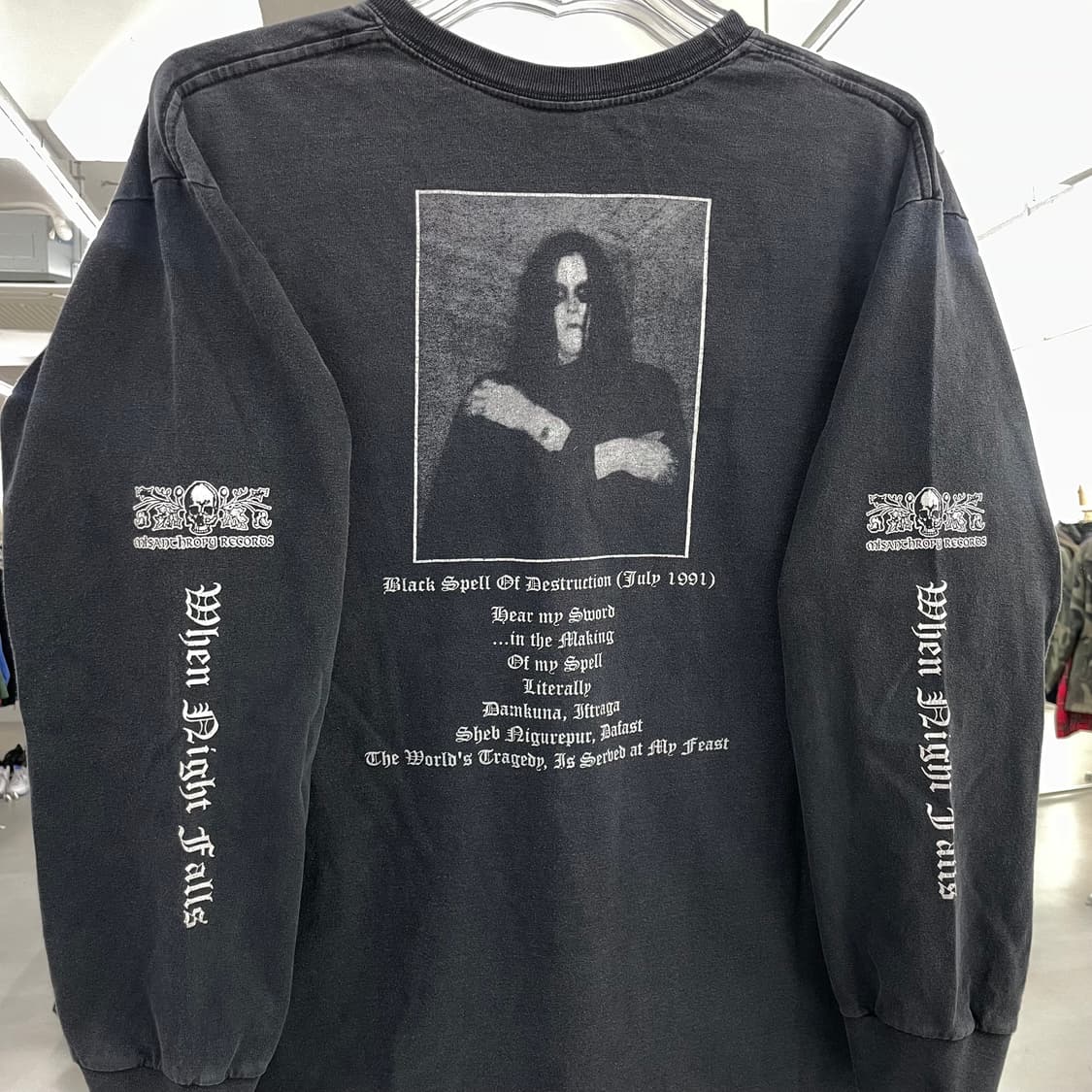 BURZUM 00s 버줌 04년도 빈티지 페이딩 밴드티 롱슬리브 상품이미지5