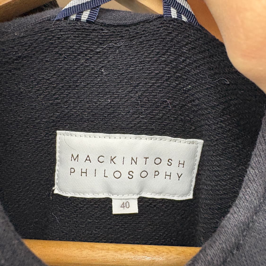 메킨토시 블랙 후드 버튼 자켓 여성 L 상품이미지6