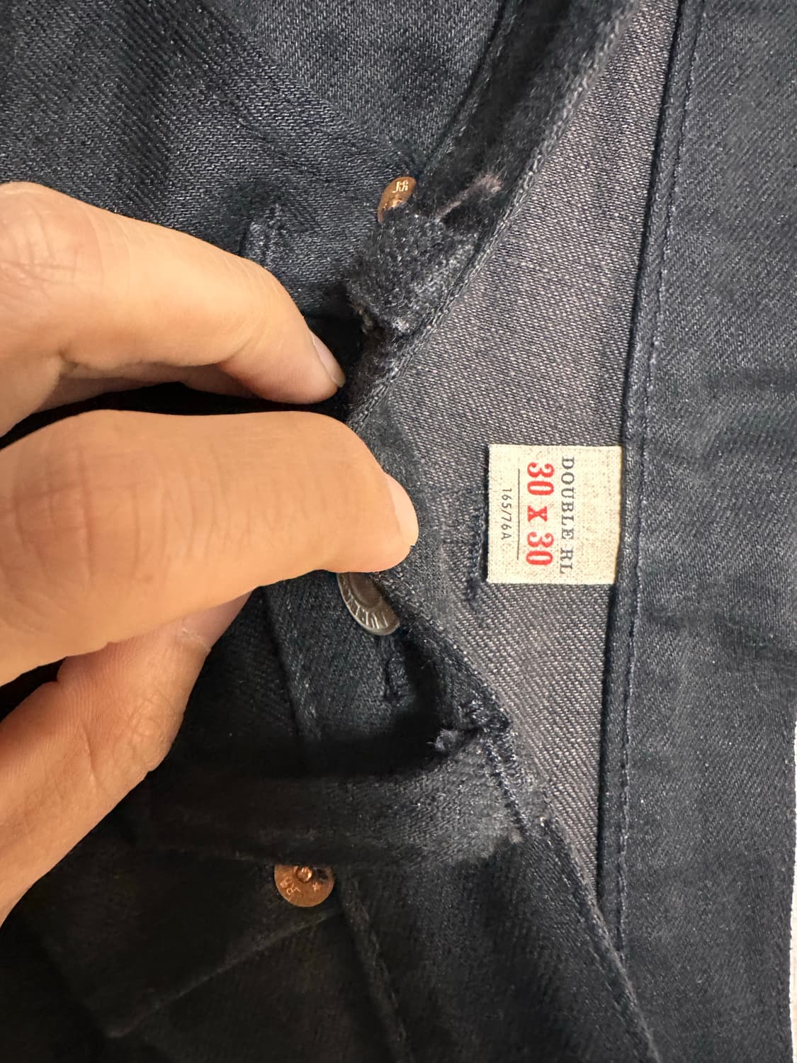 rrl 빈파포 블랙온블랙 블온블 30/30 상품이미지2
